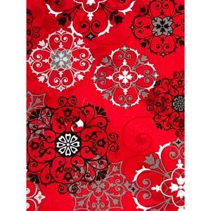 Women's Put some Sprinkles on it Red Scrub Top  Size M